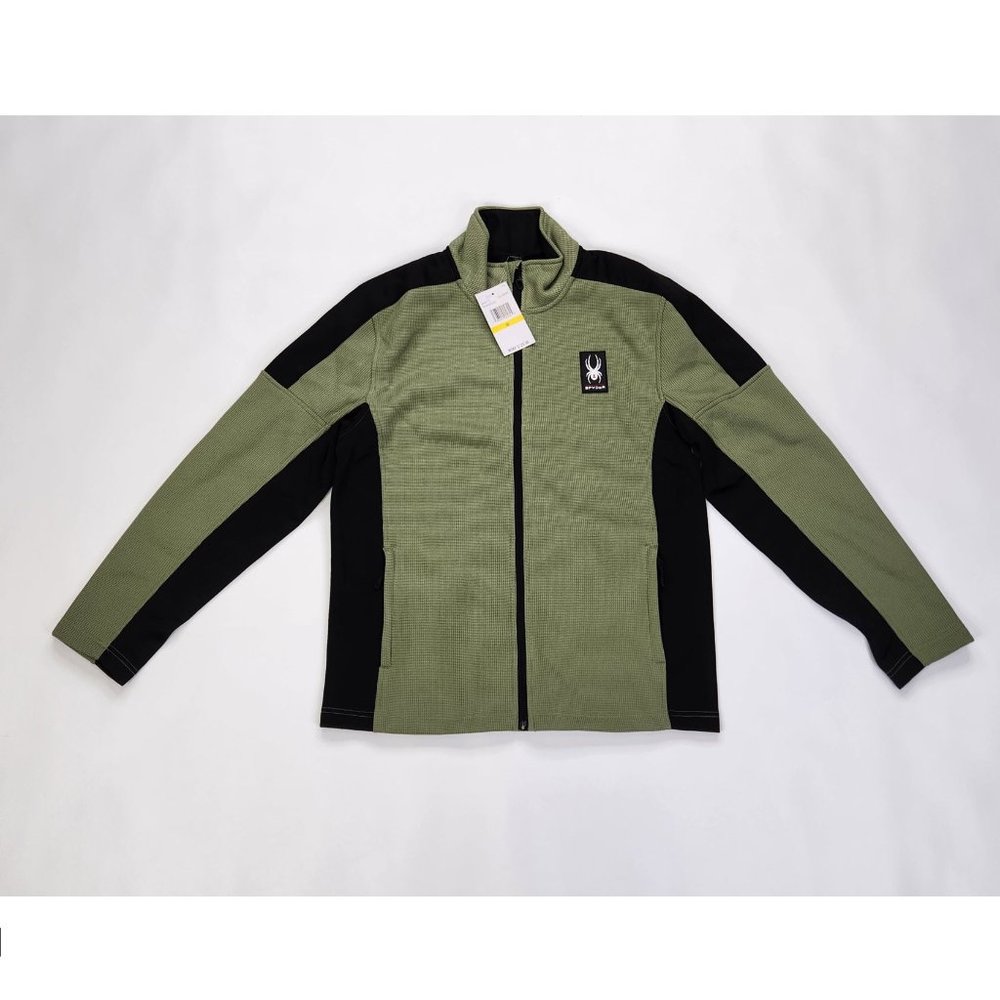 Spyder Fleece Jacket Mens Medium Olive Green